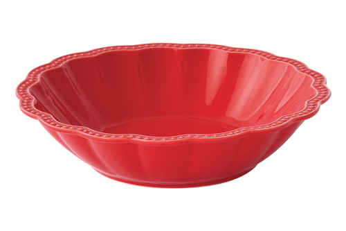 Тарелка суповая Elite, красная, 20 см, 0,65 л, 62523