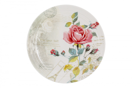 Тарелка закусочная Розы Парижа, 21 см, 60950