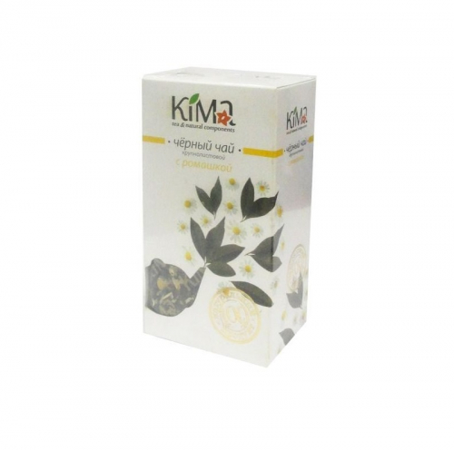 Чай чёрный листовой КИМА с ромашкой, 50 гр