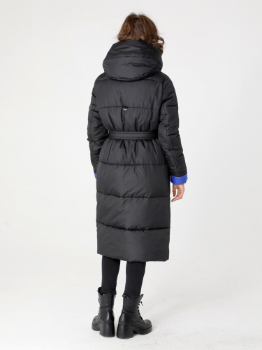 Пальто стеганое 23430 черный/синий. Старая цена 6500 руб!