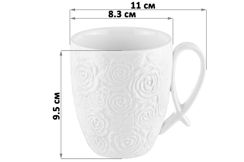 Набор 6 кружек 300 мл 16*18*38 см