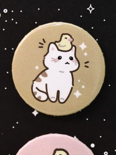 Набор значков 3 шт. iLikeGift Аниме «Cat duck»