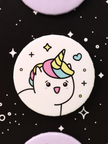 Набор значков 3 шт. iLikeGift Аниме «Unicorn»