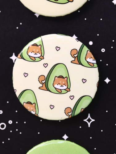 Набор значков Аниме «Shiba inu avocado»