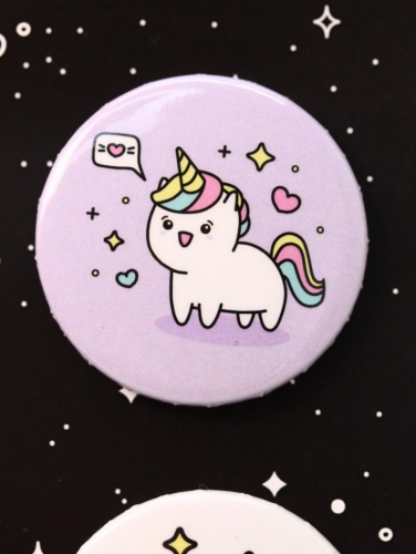 Набор значков 3 шт. iLikeGift Аниме «Unicorn»