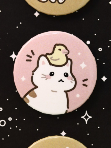 Набор значков 3 шт. iLikeGift Аниме «Cat duck»
