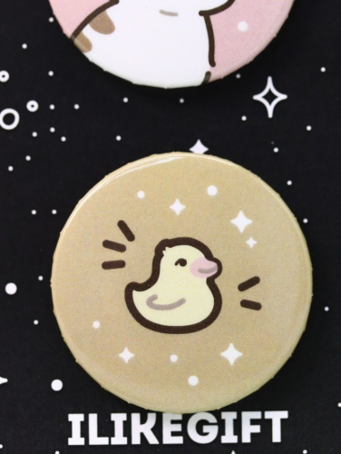 Набор значков 3 шт. iLikeGift Аниме «Cat duck»