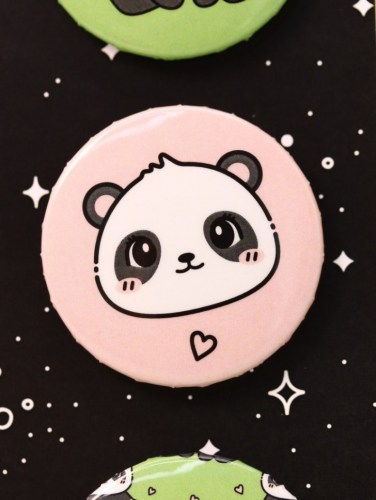 Набор значков 3 шт. iLikeGift Аниме «Panda»