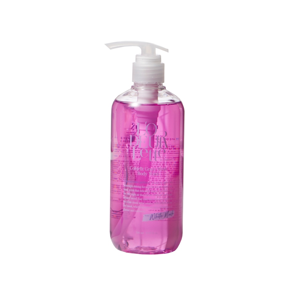Парфюмированный гель для душа c ароматом белого мускуса L'ODEURLETTE IN ENGLAND COLORFIT GRACE MUSK BODY WASH 500мл