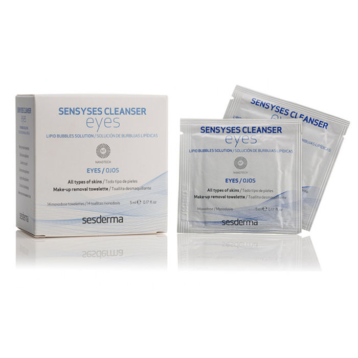 SESDERMA Салфетки для снятия макияжа с глаз Sensyses Cleanser Eyes, 14 шт
