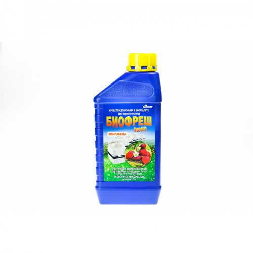 Жидкость для биотуалетов Биофреш 1,0 л (для верхнего бачка) (цвет-земляника) (12) оптом