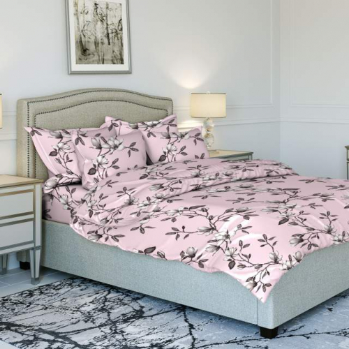Комплект постельного белья Перламутровое утро розовый бязь