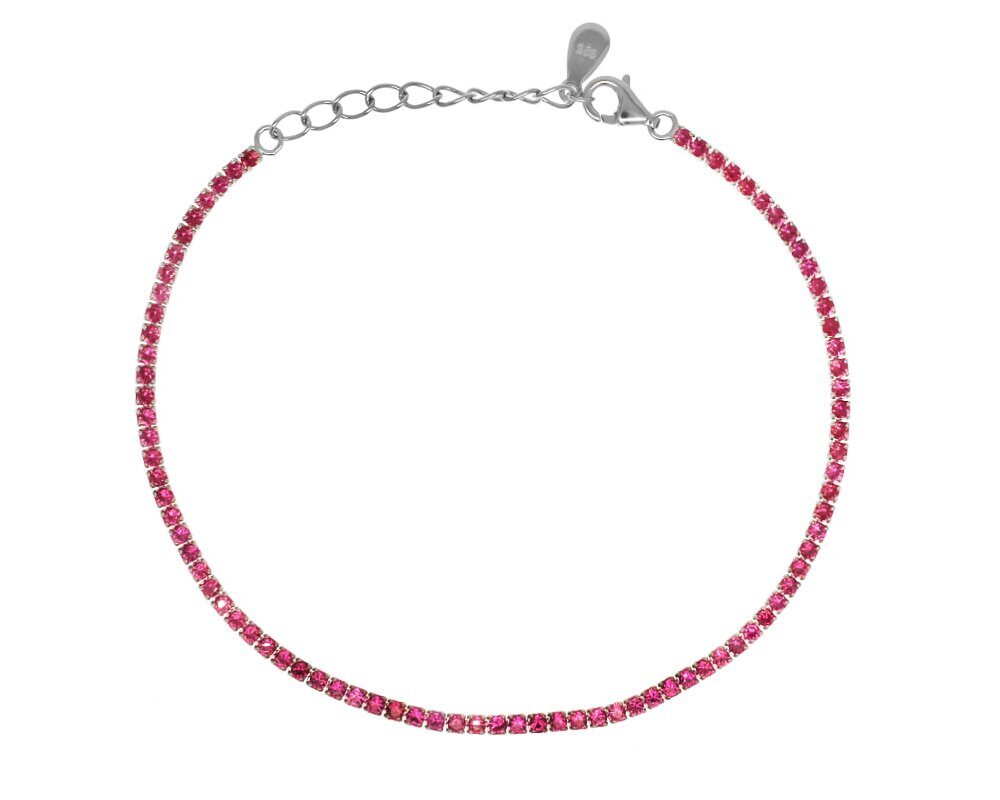 Браслет из серебра куб.циркон., ТФБ-120кр