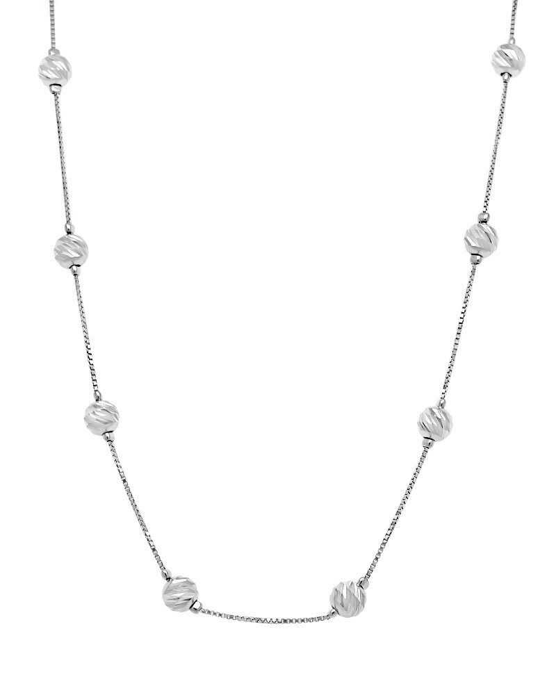 Колье из серебра без вставки, ТДБ-09А