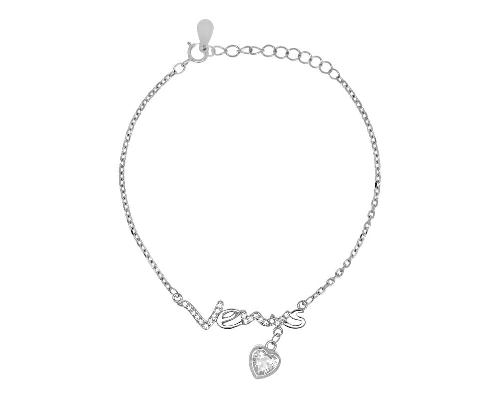 Браслет из серебра куб.циркон., ТФБ-84