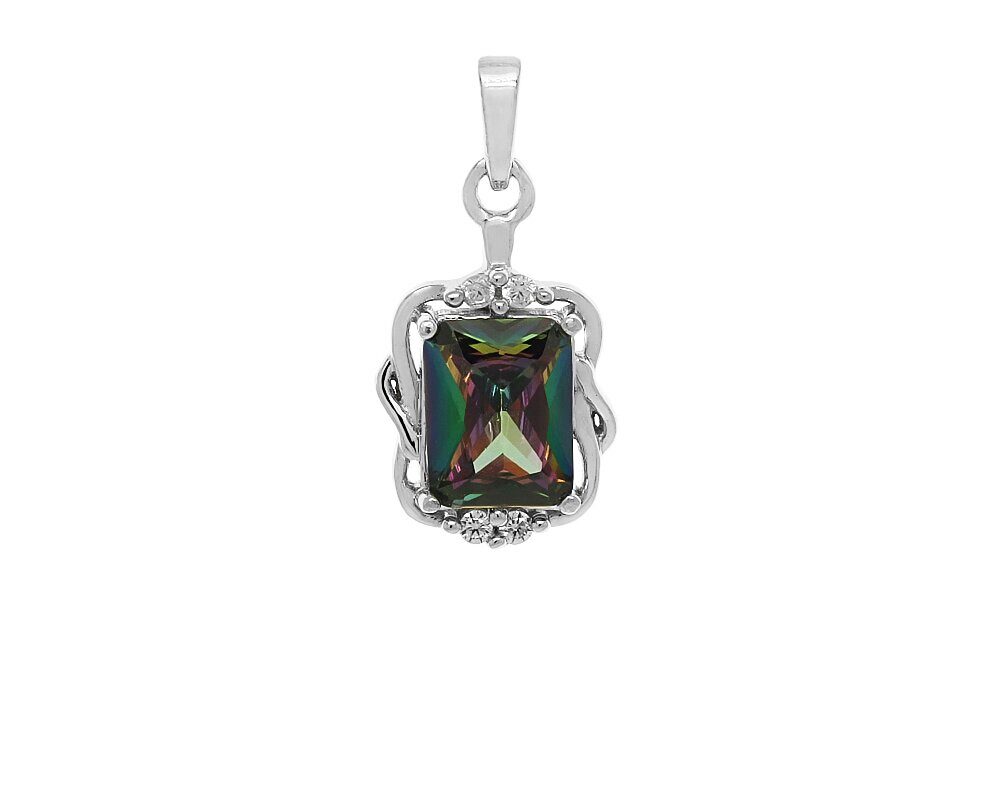 Подвеска из серебра мистик кварц, Бенинья