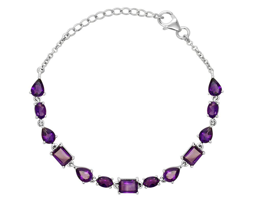 Браслет из серебра аметист, Калермо