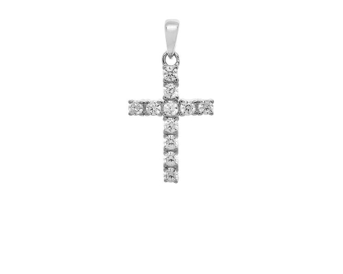 Подвеска из серебра куб.циркон., МЦВ1056