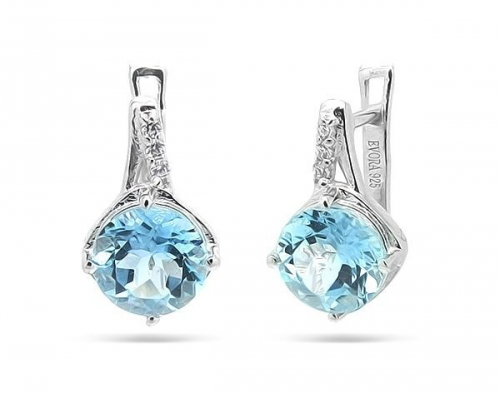 Серьги из серебра топаз, Жюли