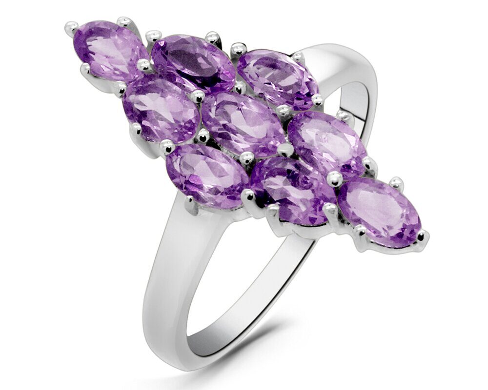 Кольцо из серебра аметист, Анхела