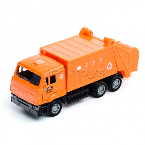 Машина металл KAMAZ Мусоровоз, 12 см, двери, подвижные детали, инерц.