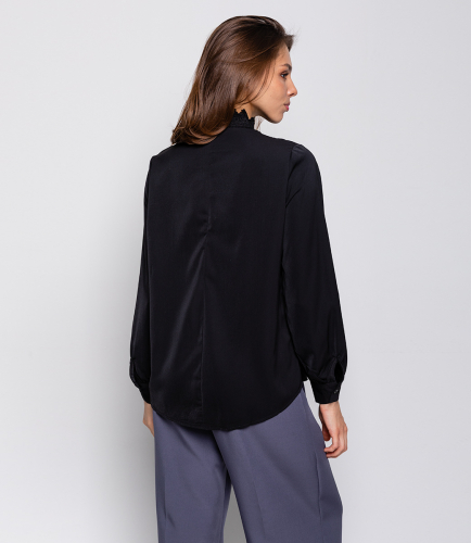 Блузка #КТ2462, чёрный