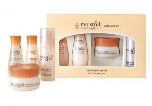 Набор миниатюр с коллагеном ETUDE Moistfull Skin Care Collagen 4pcs Kit