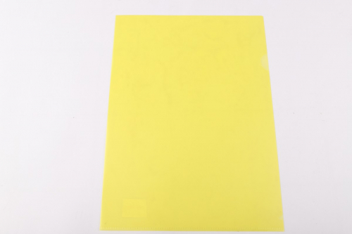 Папка-уголок желтая А4