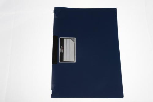 Папка для бумаг А4 с зажимом, цвет синий