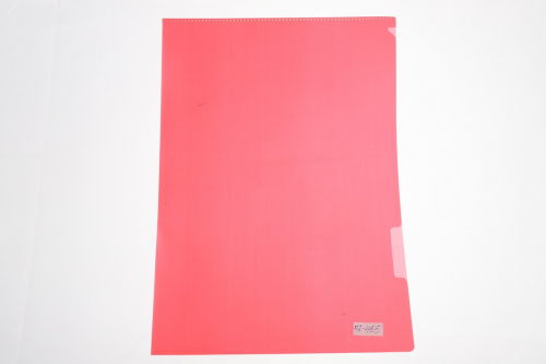 Папка-уголок А4, цвет красный