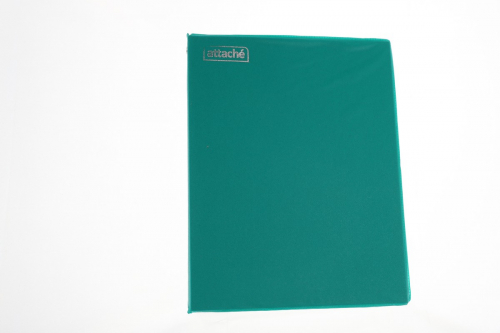 Тетрадь на кольцах со сменным блоком Attache A5 80 листов в клетку, зеленая