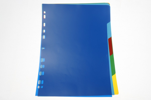Разделитель для листов А4 пластиковый, цветной Bantex
