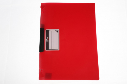 Папка для бумаг А4 с зажимом, цвет красный