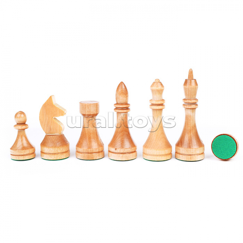 Фигуры шахматные гроссмейстерские деревянные, высота короля 105мм, пешки 56мм