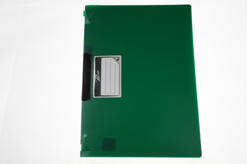 Папка для бумаг А4 с зажимом, цвет зеленый