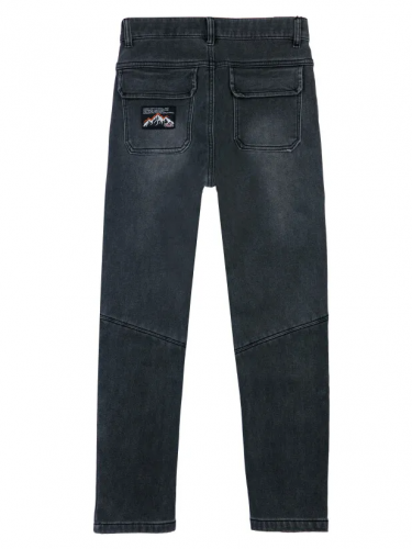 1467 р.  2124 р.  Брюки текстильные джинсовые утепленные флисом для мальчиков