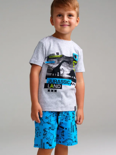 1062 р.  1192 р.  Комплект трикотажный для мальчиков: фуфайка (футболка), шорты