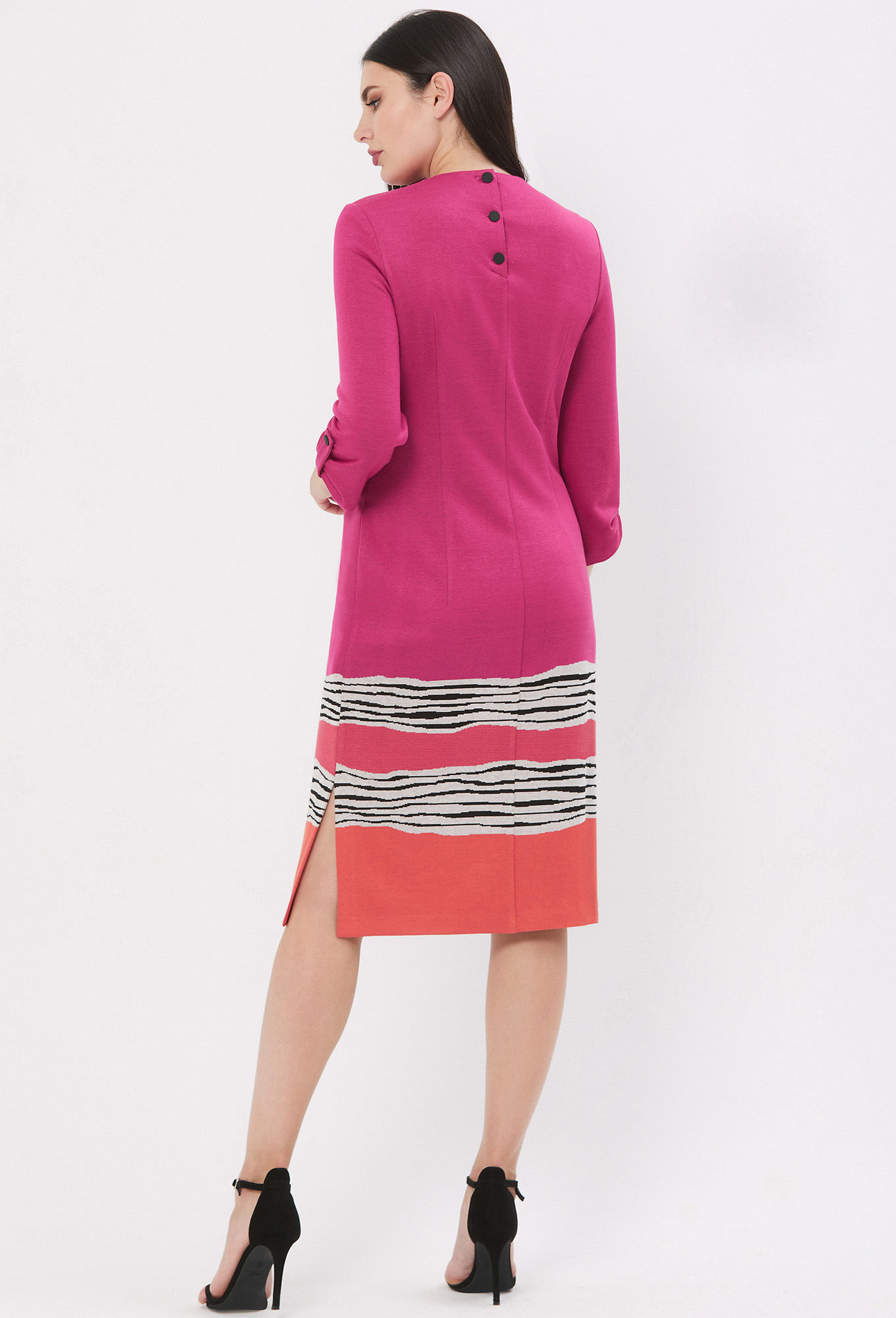 ст. цена2499руб.! Платье Bazalini 4595 фуксия