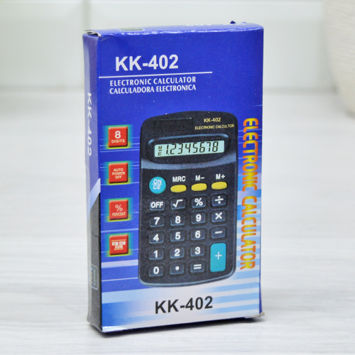 Калькулятор карманный KENKO KK-402 08-разрядный с брелком, двойное питание арт.55 744