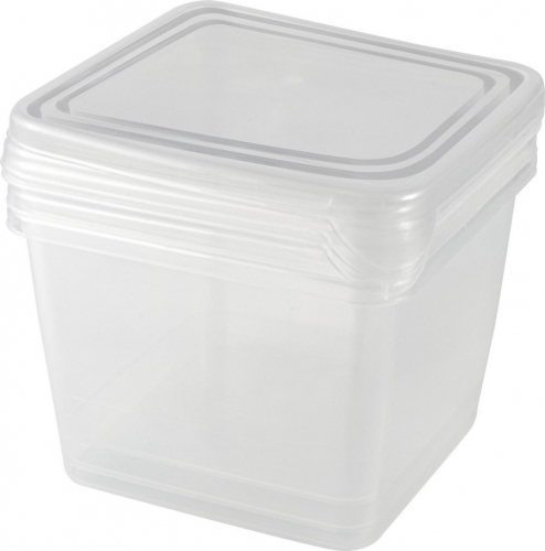 Набор контейнеров для заморозки PT Frozen 0,75л квадр. 115х115х110 мм 3шт нат./36шт