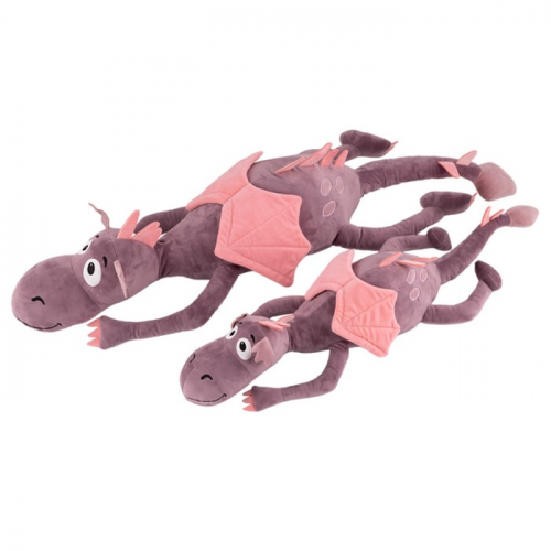 Мягкая игрушка-подушка «Дракон релакс», фиолетовый, 100 см