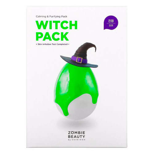Успокаивающая глиняная маска с зелёным чаем SKIN1004 Zombie Beauty By Witch Pack 8шт