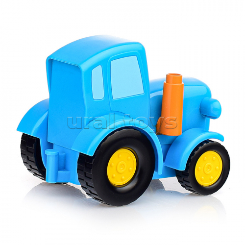 Конструктор большие кубики: Синий трактор с хрюшкой, 5 дет.