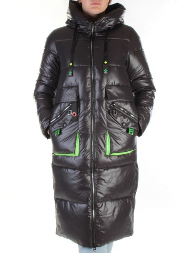 2195 DK. GRAY Пальто женское зимнее (холлофайбер) размер S -42 российский