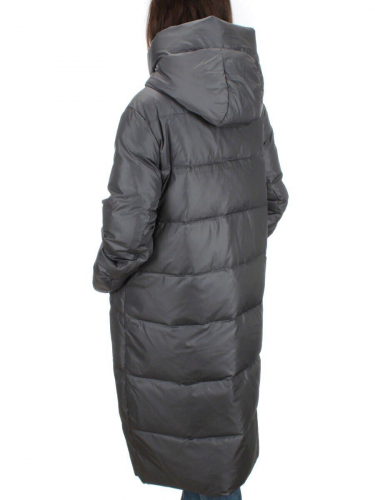 H-2210 DK.GRAY Пальто зимнее женское (200 гр .холлофайбер) размер 50