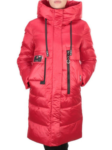 6809 RED Пальто зимнее женское KARERSITER (200 гр. холлофайбер) размер 46