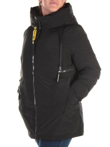 21-973 BLACK Куртка зимняя женская AKIDSEFRS размер 48