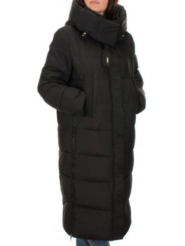 2109 BLACK Пальто зимнее женское (200 гр. холлофайбер) размер 50