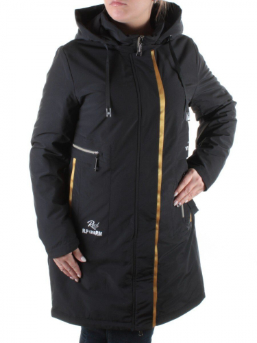 21-55 BLACK Куртка демисезонная женская AiKESDFRS размер 2XL - 50 российский