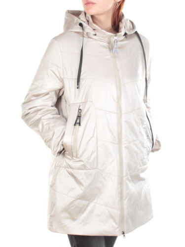 22-305 BEIGE Куртка демисезонная женская AKiDSEFRS (100 гр.синтепона) размер 58